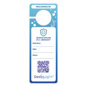 Accroche-porte "Désinfection" DEEPLIGHT®