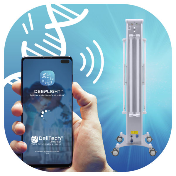 L'application SAFE UVC vous permet de contrôler à distance les dispositifs UV-C de DEEPLIGHT®