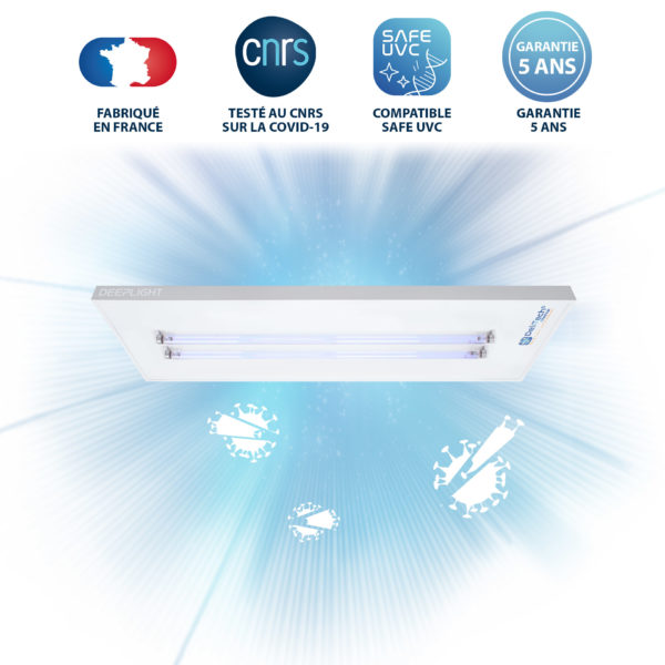 Luminaire 2 tubes UV-C DEEPLIGHT DeliTech Medical