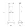 Dessin technique du robot UV-C 2 bras DEEPLIGHT DeliTech Medical